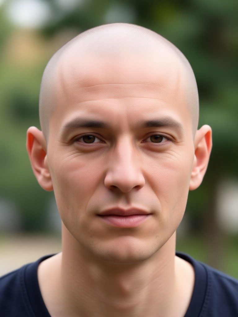 Vividix App-Oberfläche mit Glatzkopf-Filter