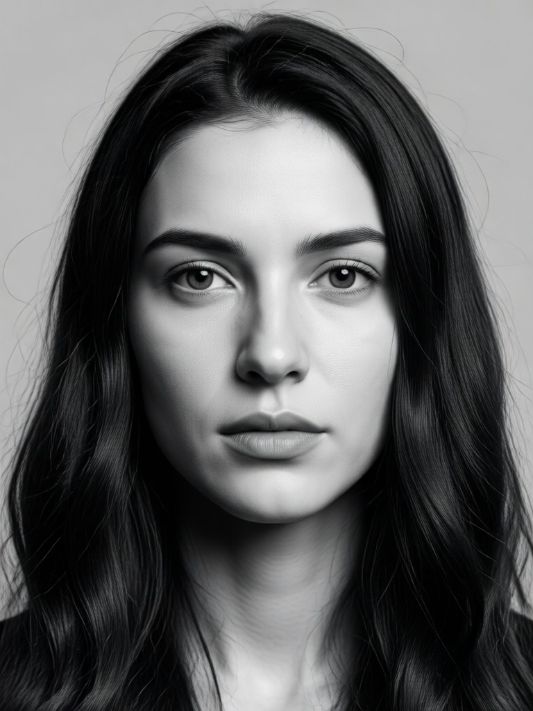 Film noir inspired AI portrait