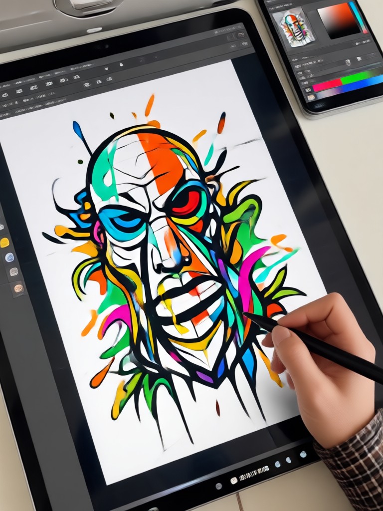 AI Shirt Design Generator creating custom t-shirt graphics