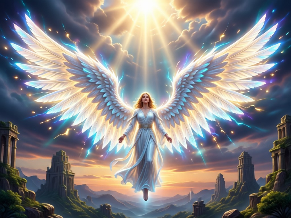 Different styles of AI angel wings customization options