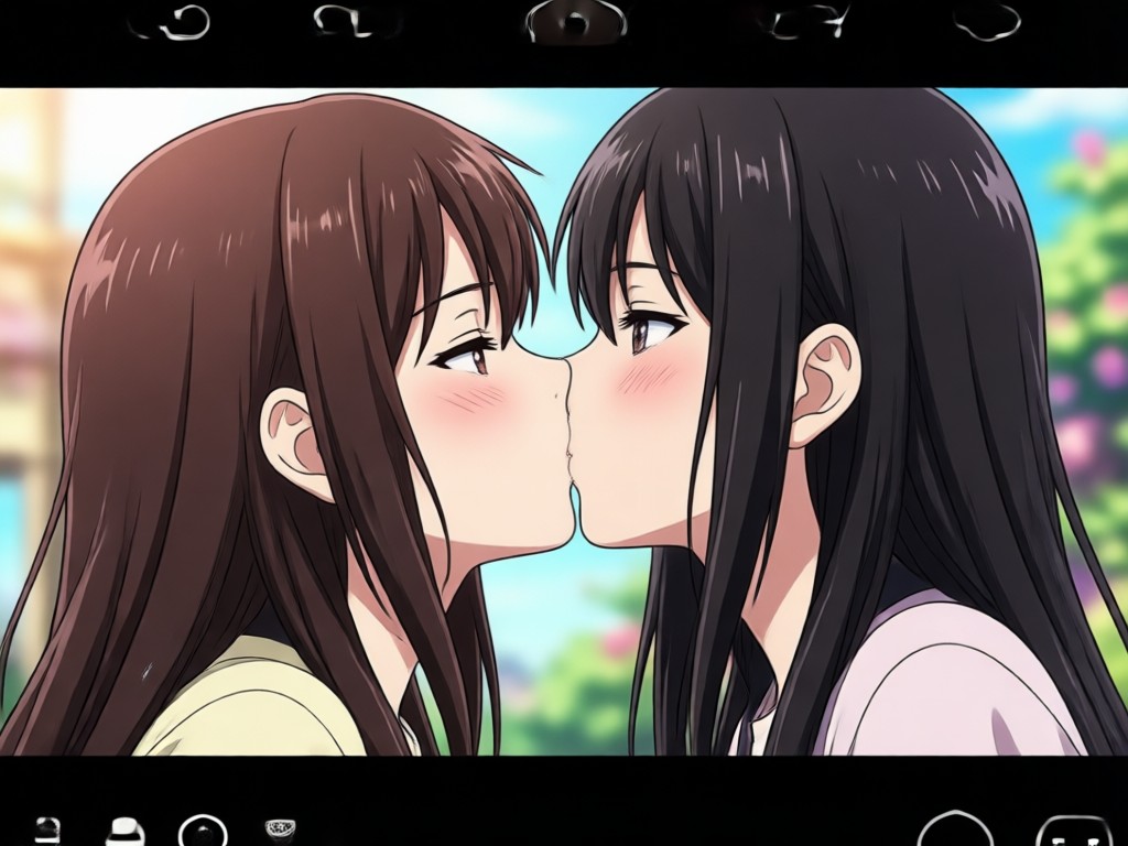 One click anime kiss video creation