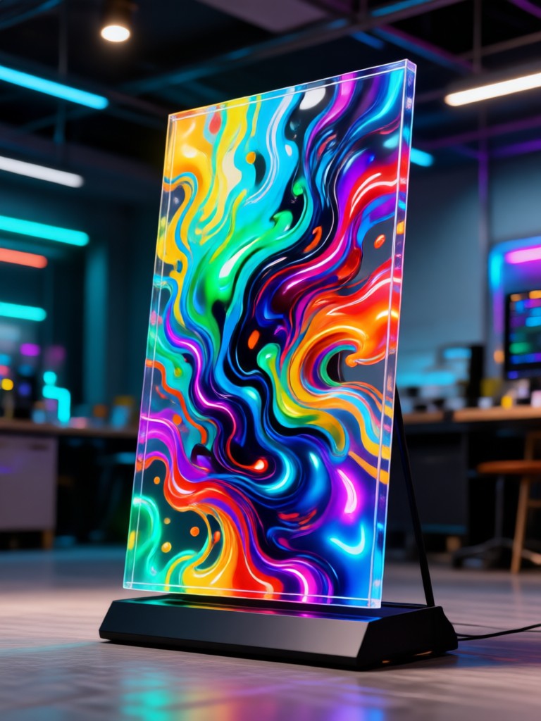 Watercolor effect AI generated standee