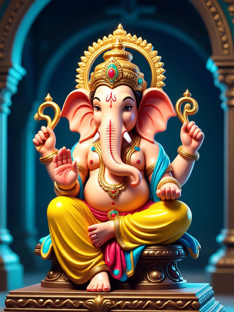 AI animated Ganesh during Ganesh Chaturthi