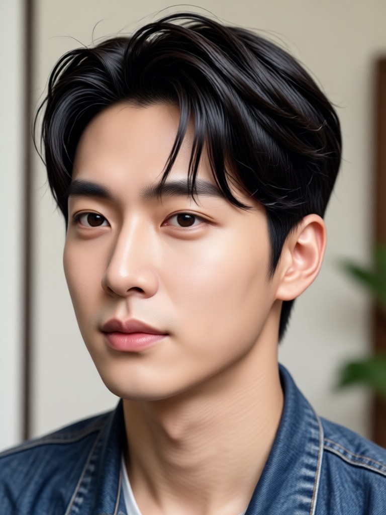 Short textured crop Korean haircut