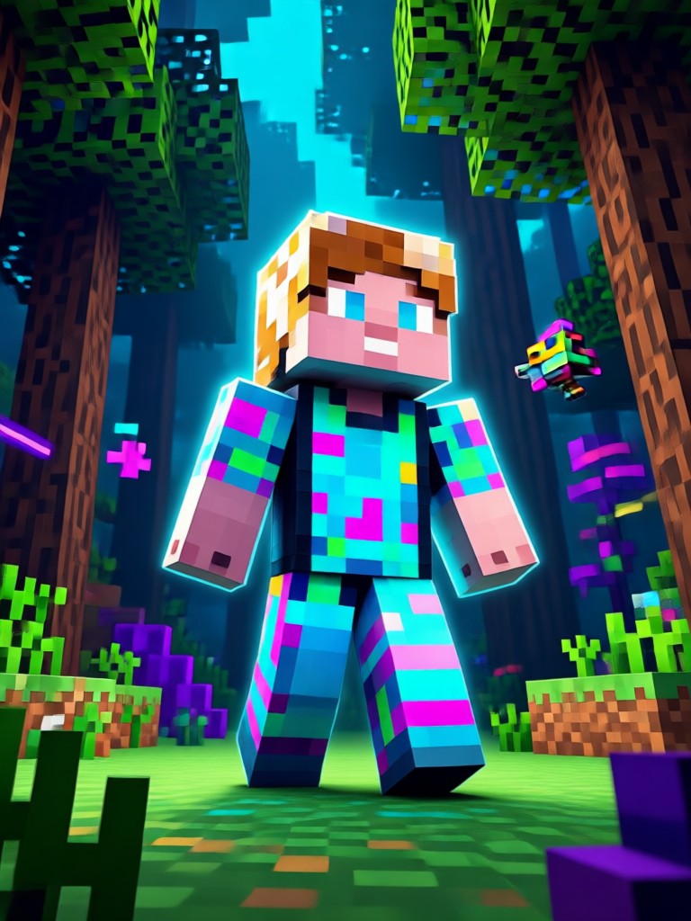 KI-generierter Minecraft-PvP-Kampfvideoausschnitt