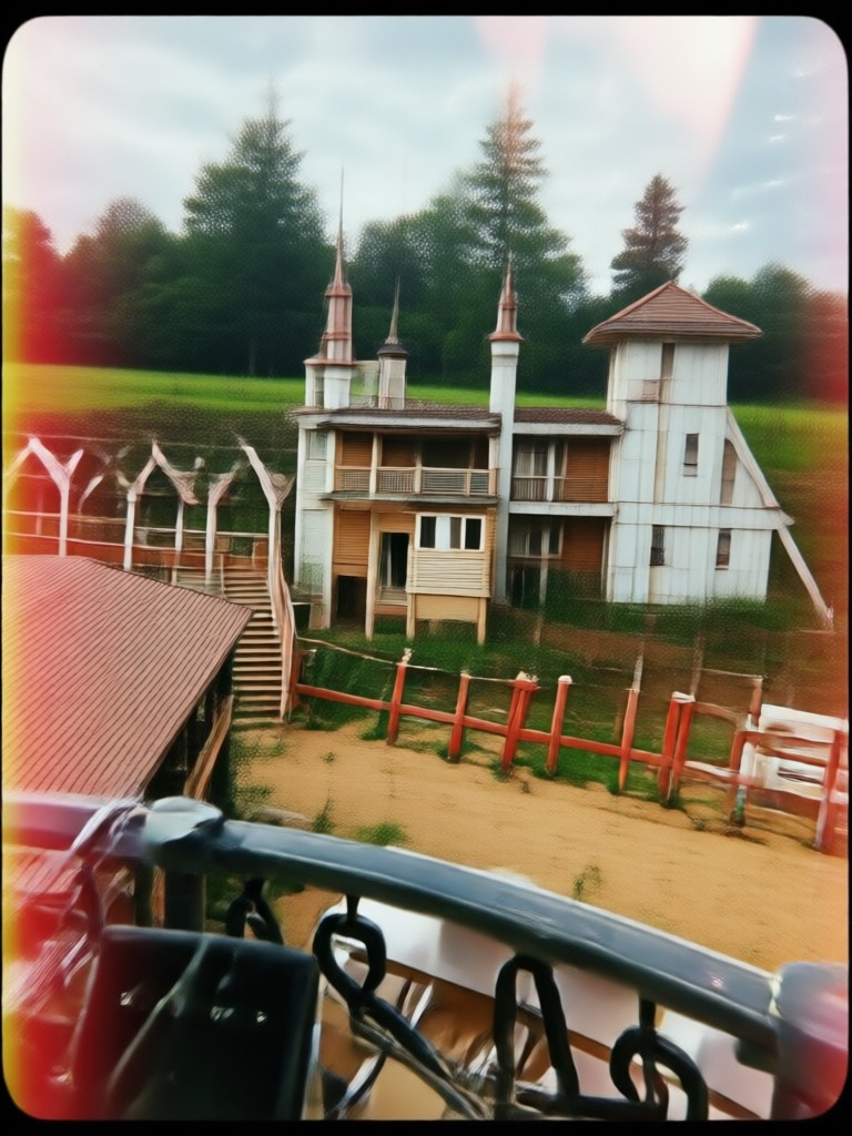 Mobile app showcasing retro photo filter interface