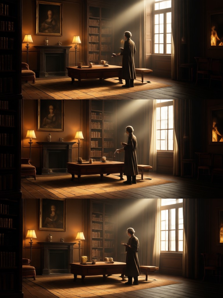 Cinematic AI portrait with dramatic lighting
