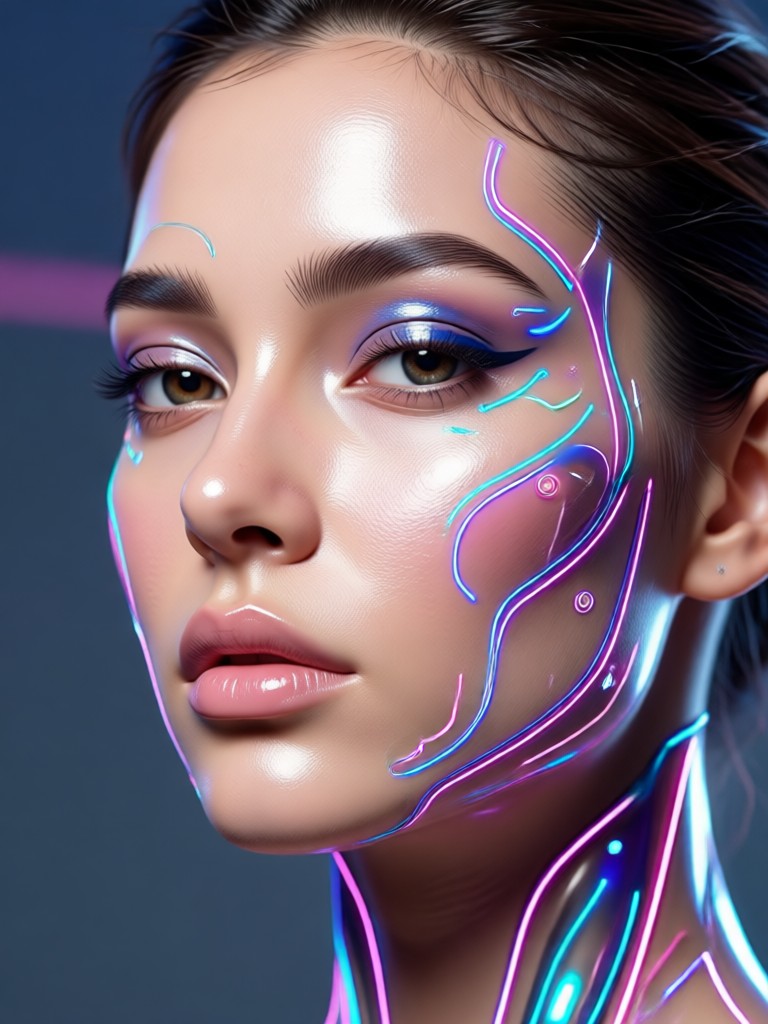 Mysterious fantasy warrior woman AI creation