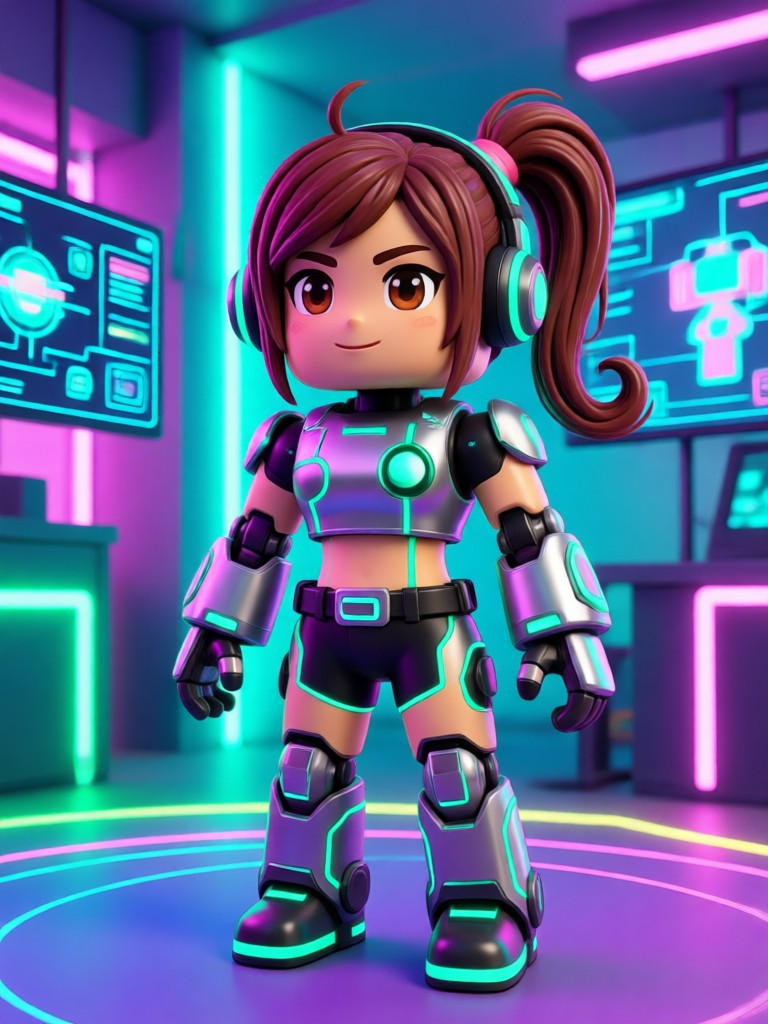 App preview showing AI Roblox avatar creation