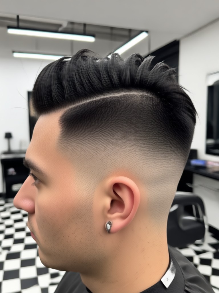 AI generated classic taper fade for men