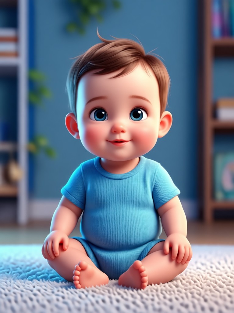 Baby face AI generated with different ethnic features