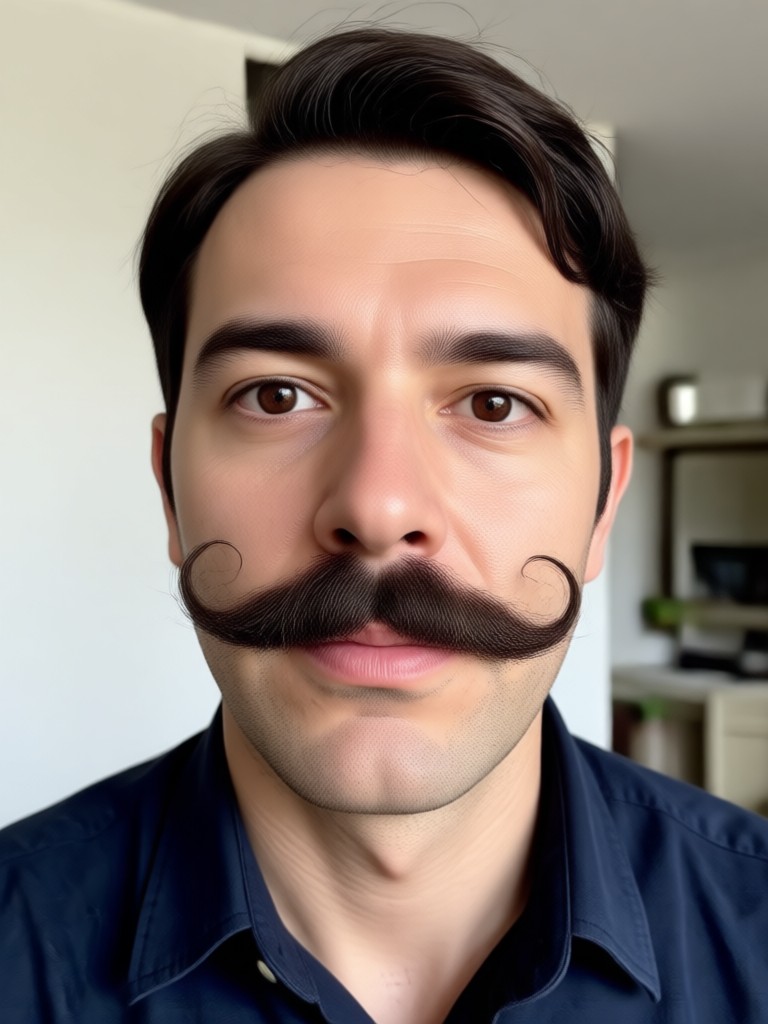 Before after adding a full, rugged beard