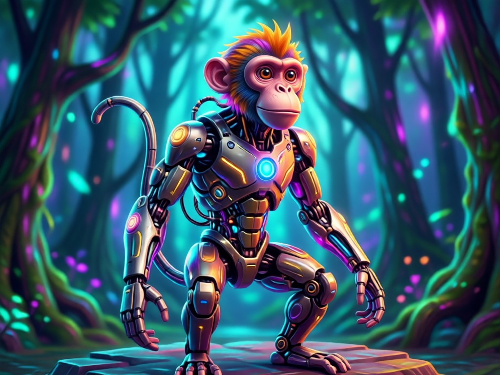 Side by side comparison of person and AI monkey result