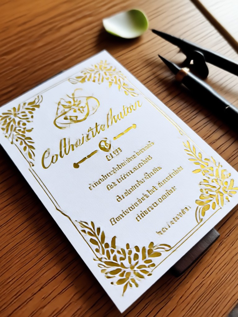 Celestial theme night sky engagement card