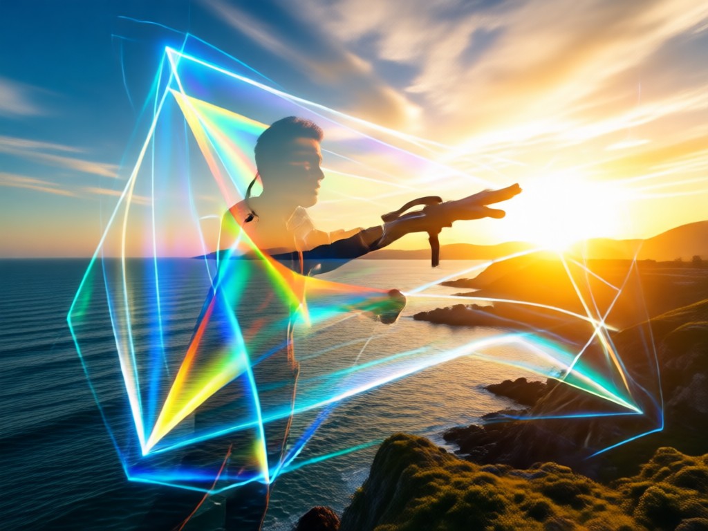 AI automatically isolates subject for clean blending