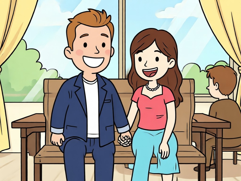 Einfacher Fotoupload für den Cartoon Paar Gestalter