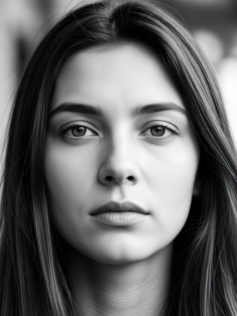 AI portrait with deep shadows and textured highlights