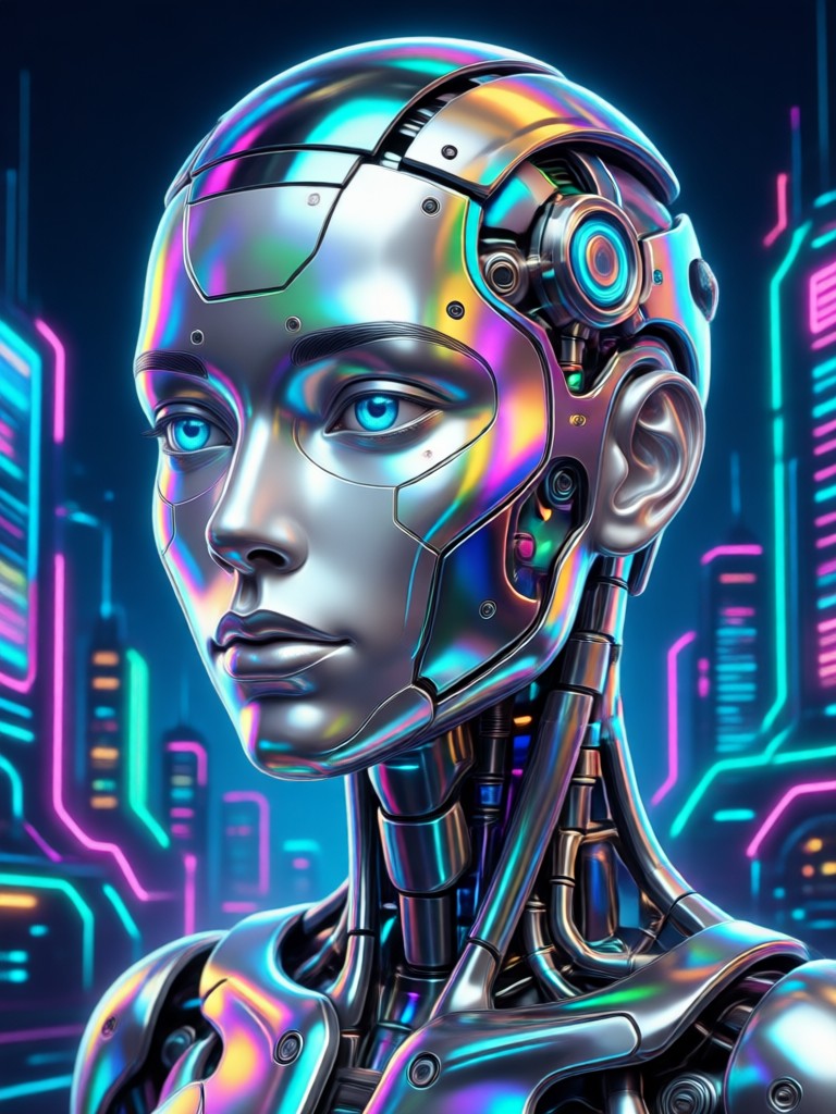 Before and after AI skin retouching