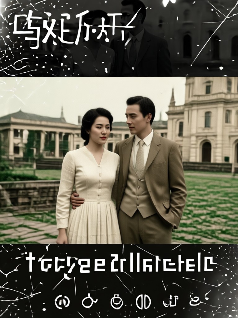Mobile app screenshot showing vintage couple video creation