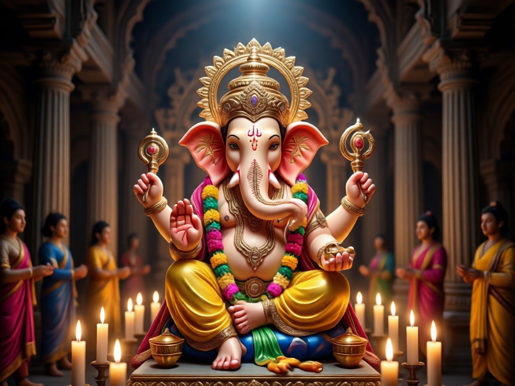 Personalized Ganesh Chaturthi AI photo example