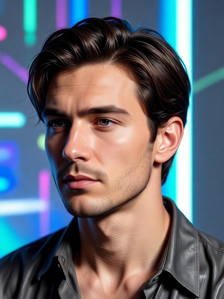 Business casual AI portrait