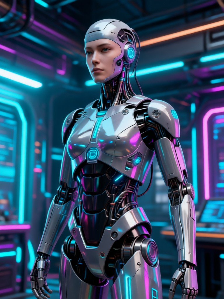 Professional business AI model portrait