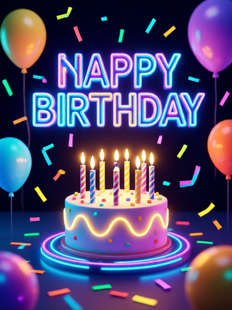Modern minimalist birthday announcement