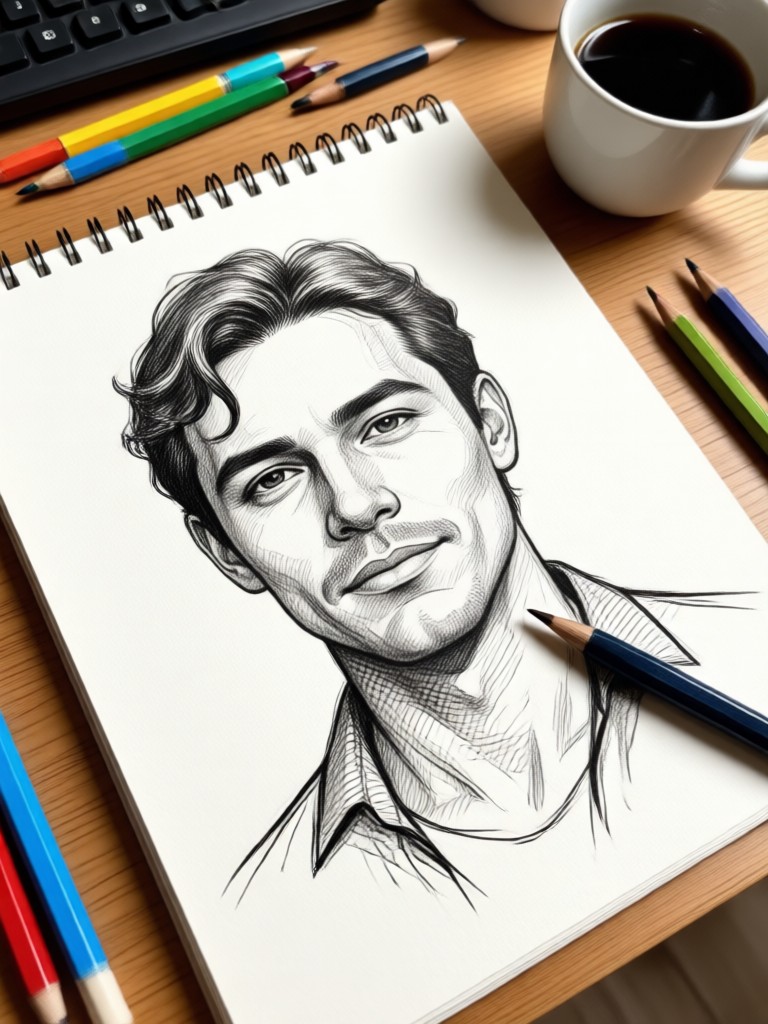 Pencil Portrait Sketch