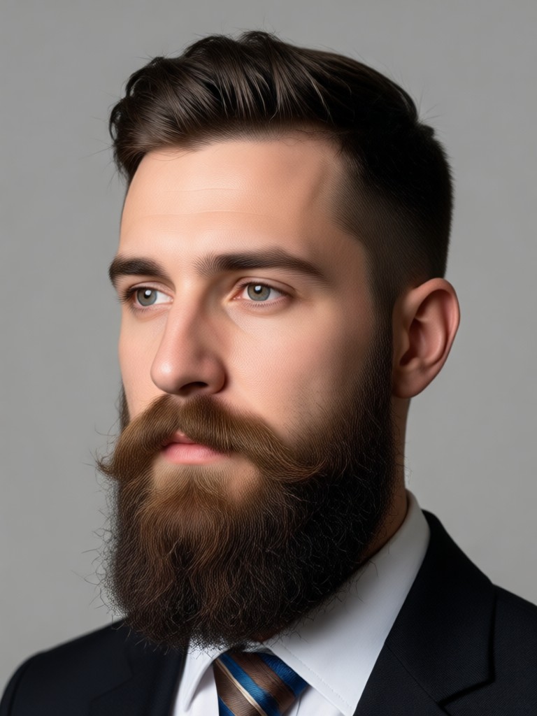 AI beard generator family photo edit