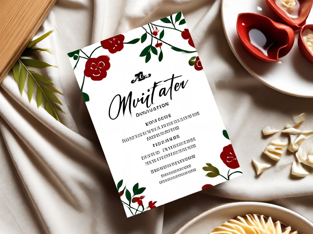 AI generating a custom wedding card design