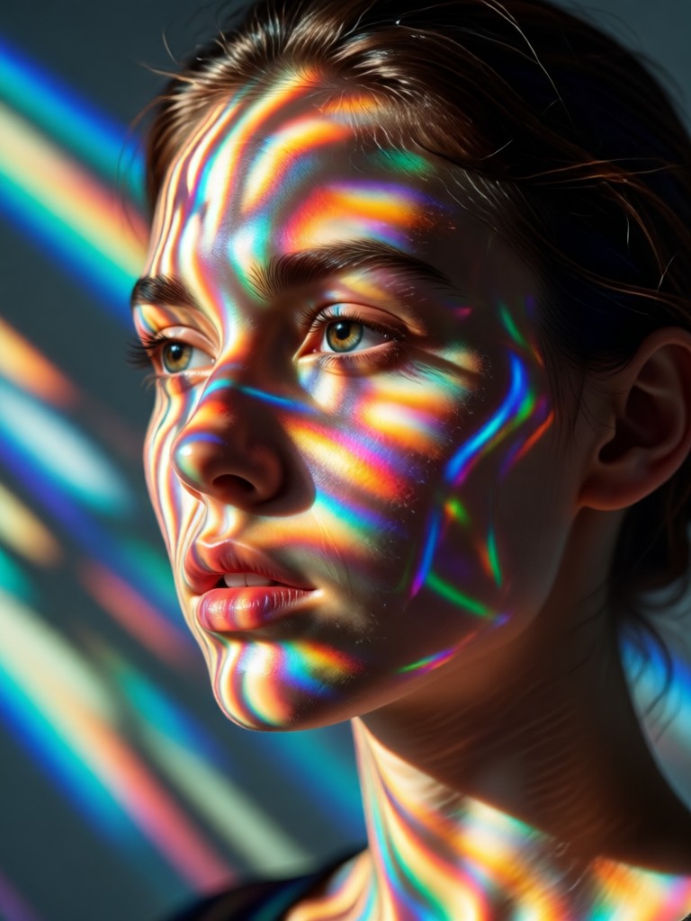 Moody cinematic backlight AI generation