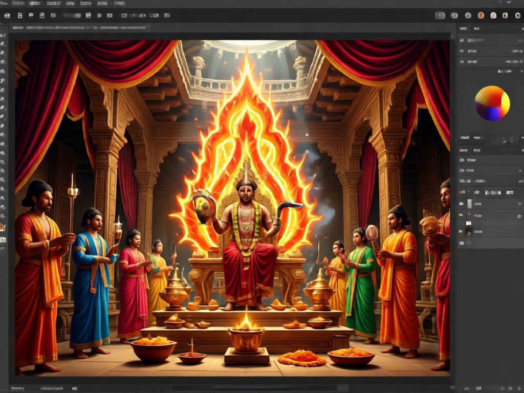 Photo enhanced with Lord Shiva and serpent elements