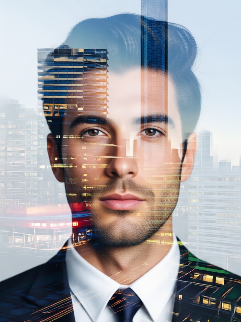 Double Exposure Portrait Generator showcase by beyo