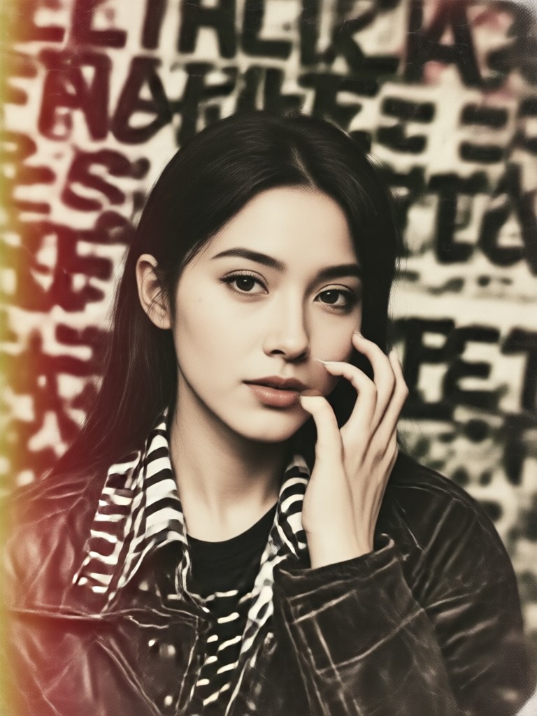 Cityscape with dramatic black and white vintage effect