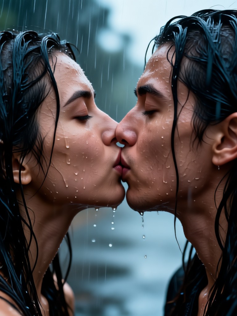 AI kiss effect for anniversary gift