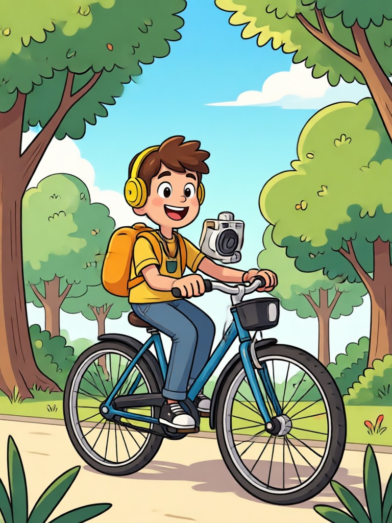 Cartoon video frame from photo