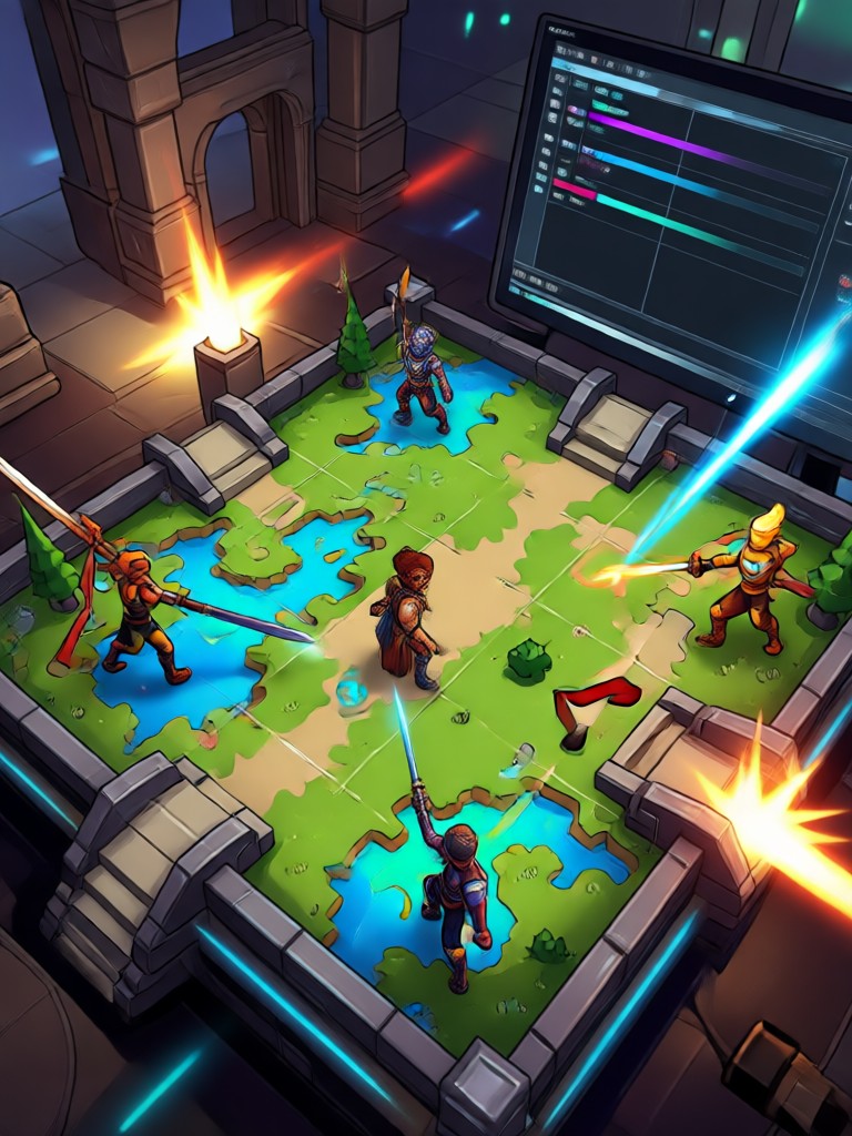 Desert oasis bandit camp battle map
