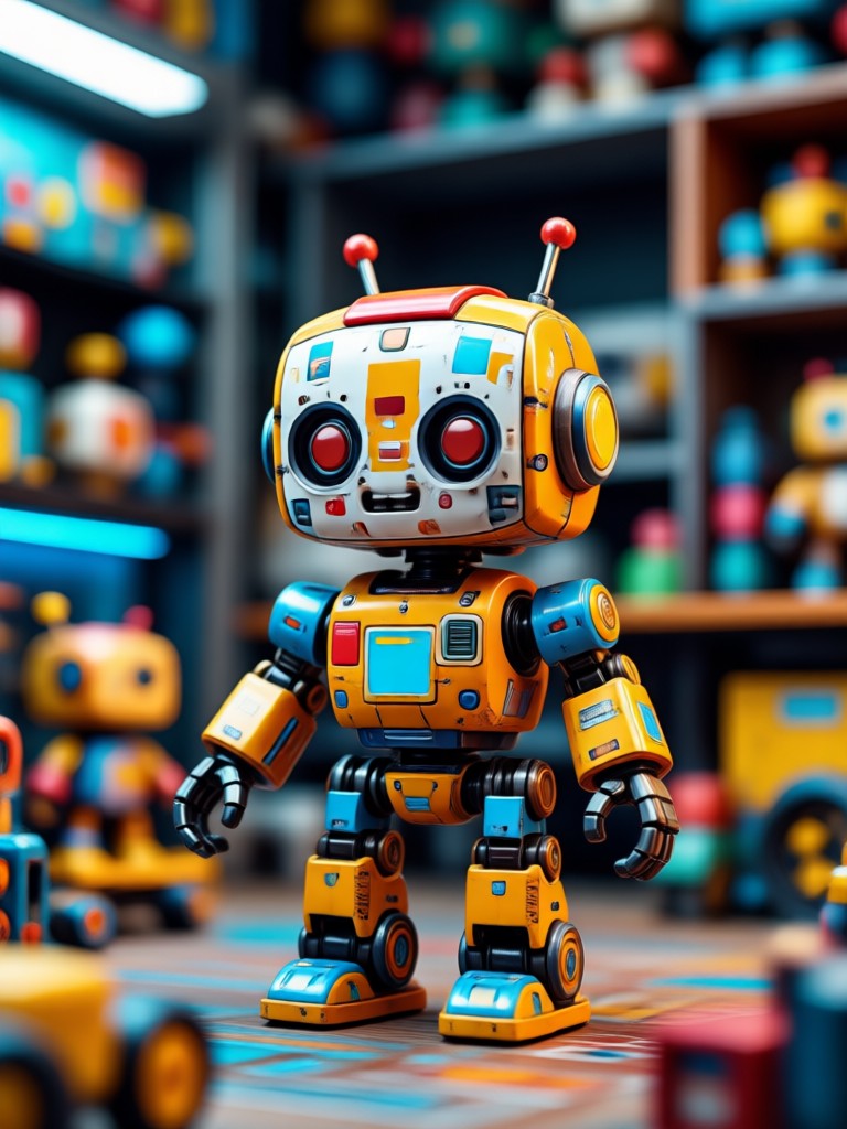 Steampunk mechanical toy transformation
