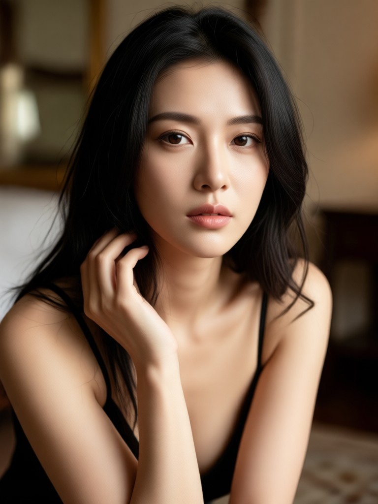 Pose boudoir clásica
