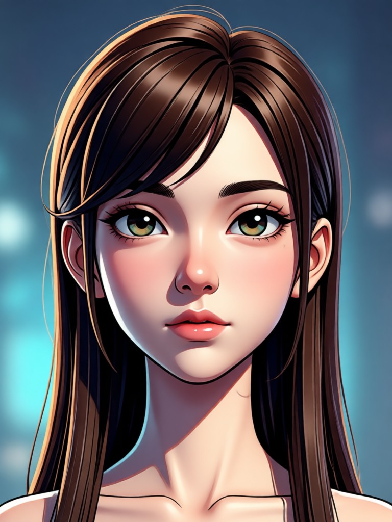 Transformação de personagem 3D no estilo anime