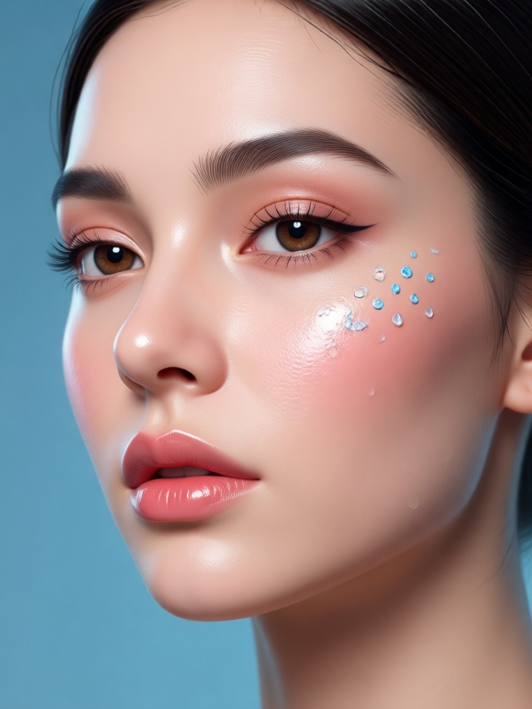 Mobile phone showing Veeo AI Beauty Generator interface