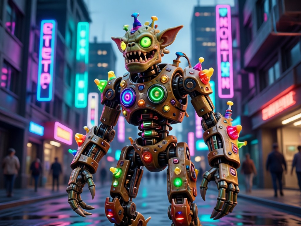 AI Monster Design Process Showcase
