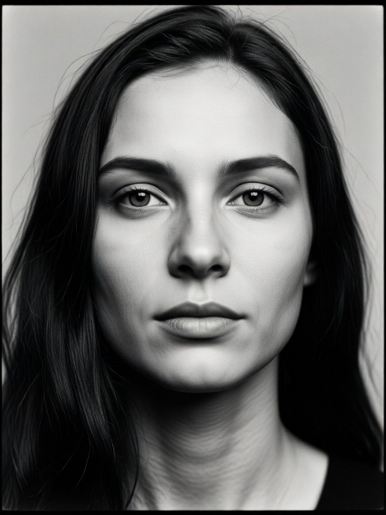 Dramatic side-lit monochrome headshot