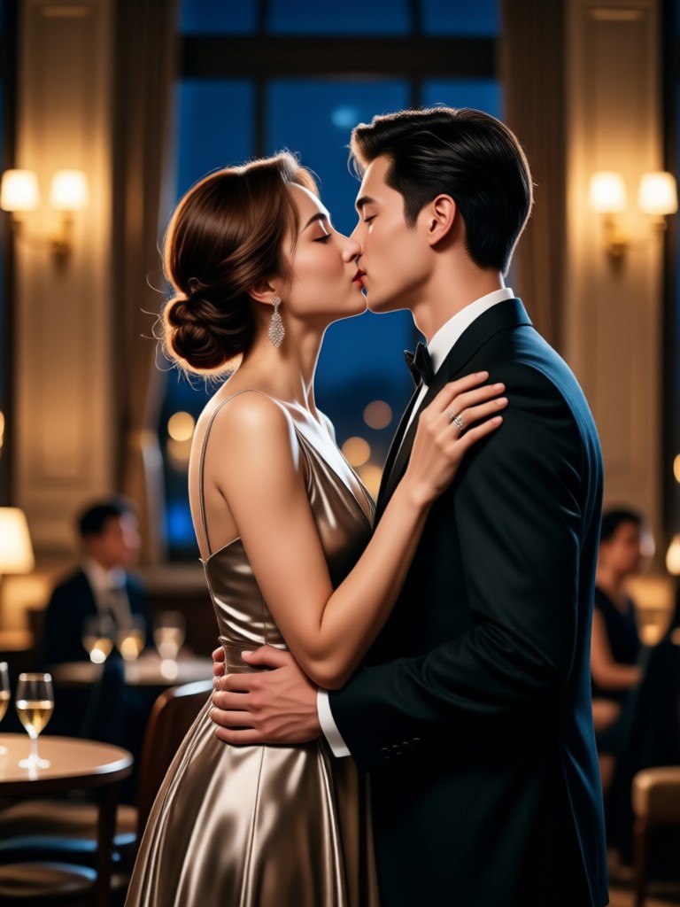 Photo to date night kissing video transformation
