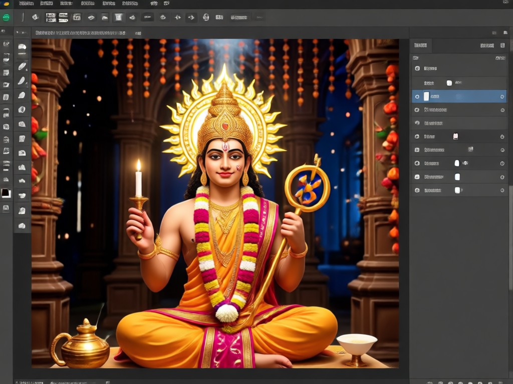IA transformando una foto en arte de Nag Devta