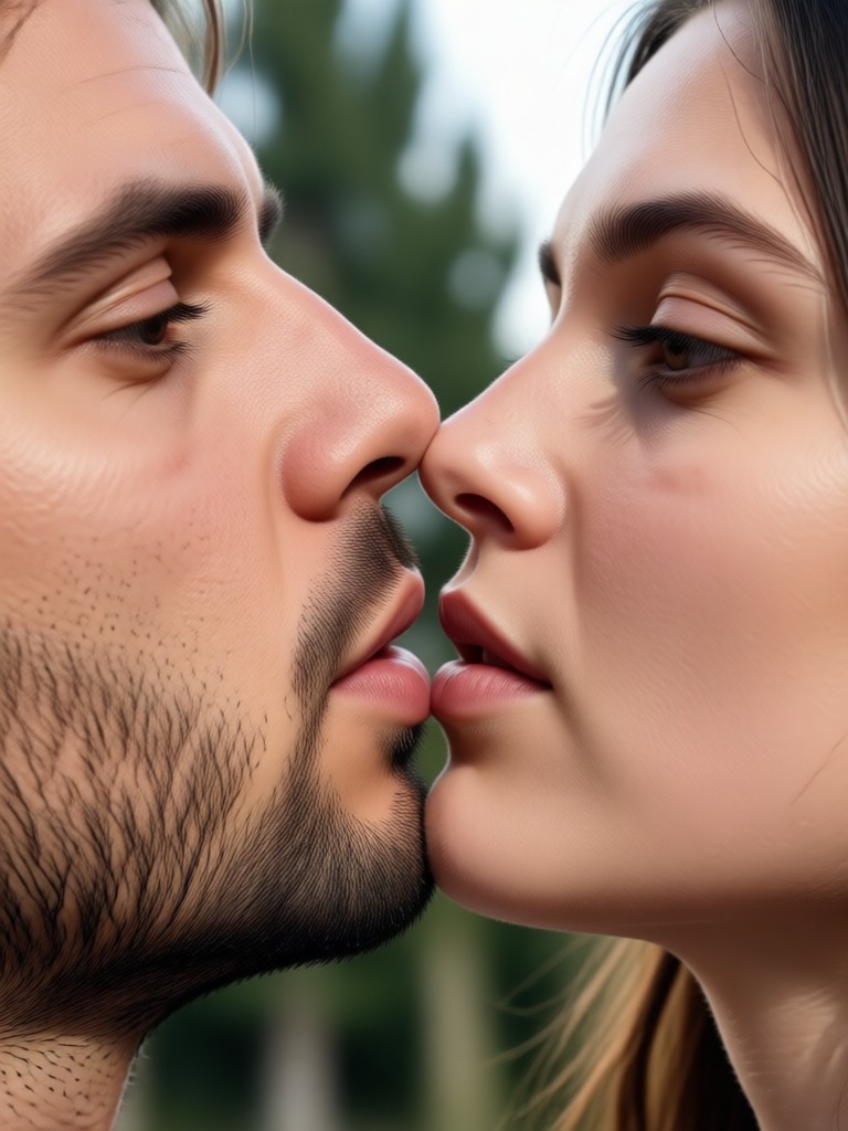 Video de beso viral para redes sociales