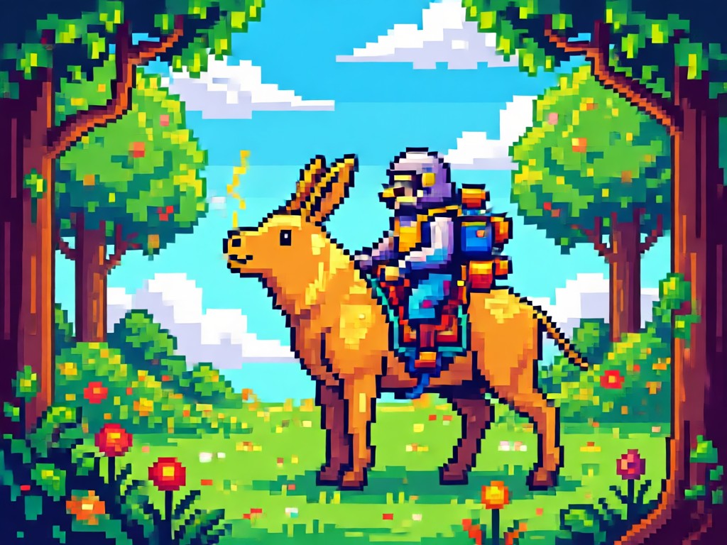 Professional pixel art creation process