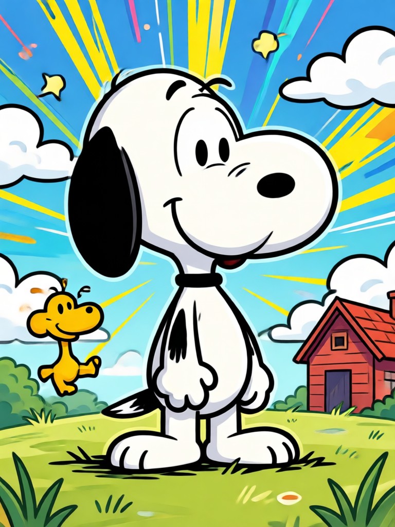 AI filter charlie brown and snoopy best friends