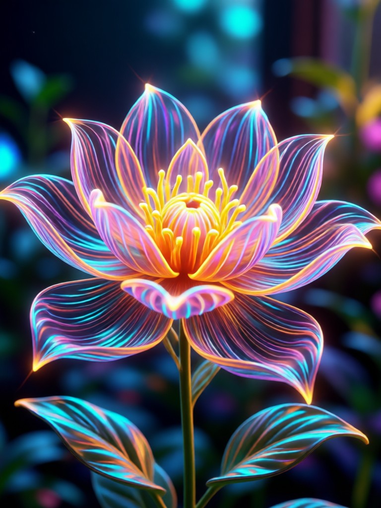Festival lights with AI Bloom bokeh enhancement