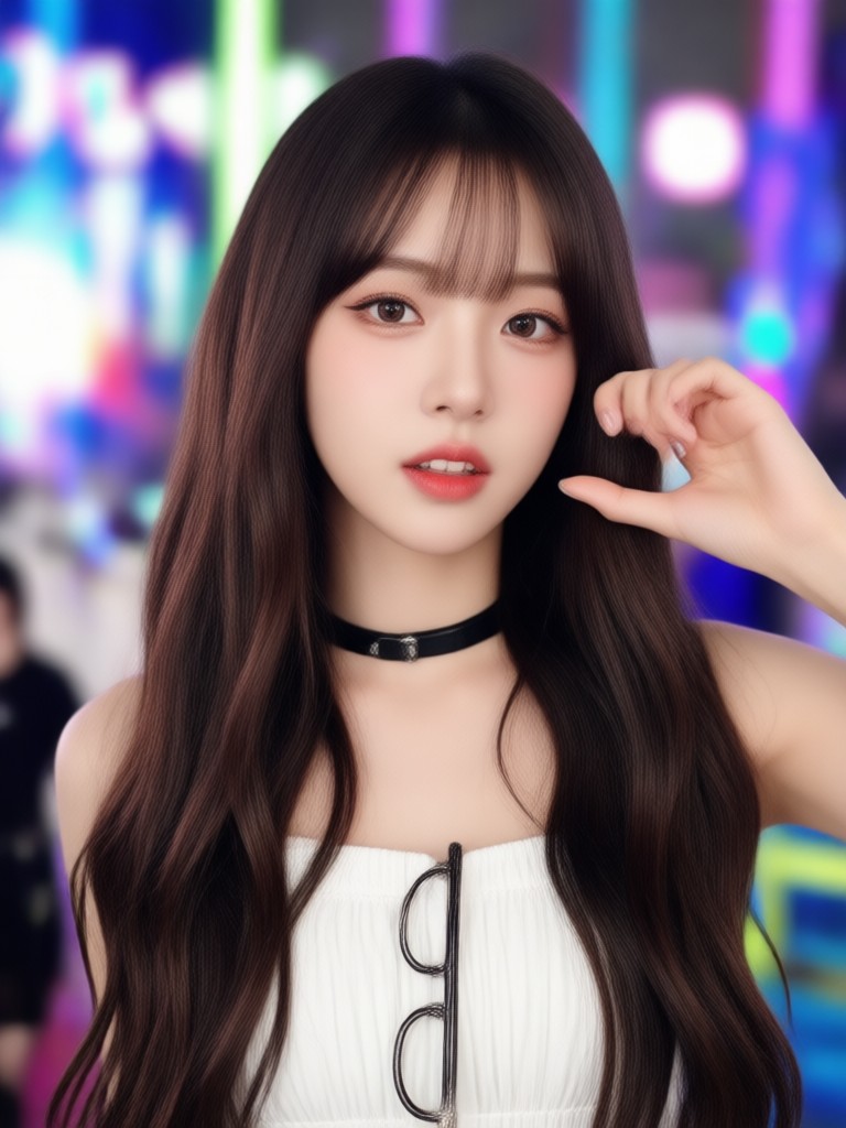 다이내믹한 K-Pop 힙합 무대 AI 생성